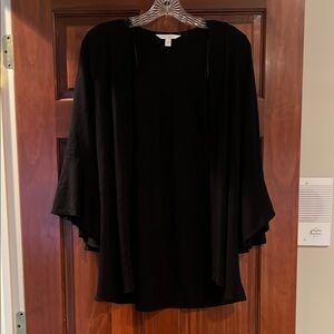 LC Lauren Conrad Black Cardigan Sweater with Flared Sleeves